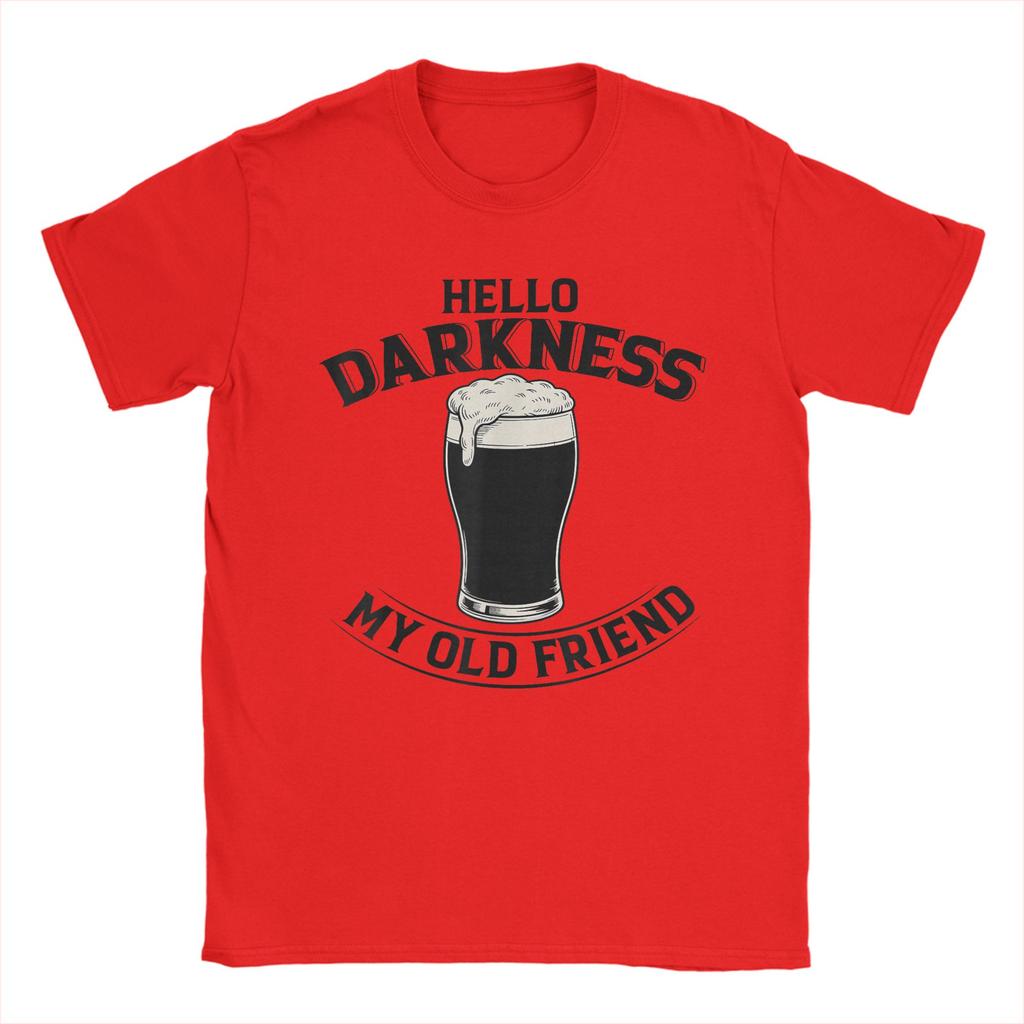Casual TShirt Summer Hello Darkness My Old Friend Irish Drinking St Patricks Day Hip Hop T Shirts  Cotton Tshirt Gift Idea