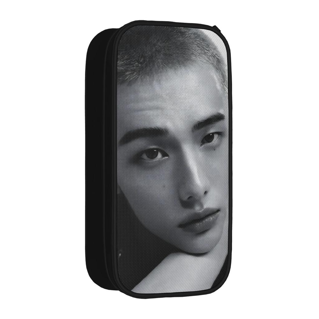 Creative Hyunjin Kpop Idol Pencil Cases Korean Star Pencilcases Pen Holder for Girl Boy Pencil Bags Students School Stationery