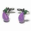 Cufflinks Eggplant Motif Cufflinks Cf2168 [Kamakura Workshop]