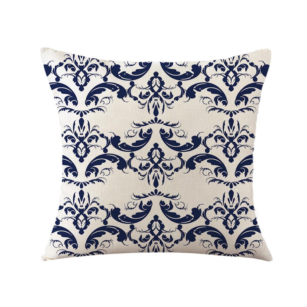 European Station Pillow Wabi-sabi Style Bohemian Print Pillow Case Bedside Sofa Linen Pillow Case