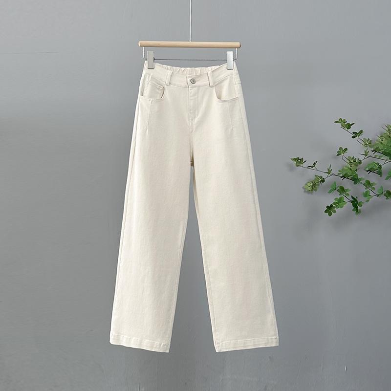 Women's Summer High Waist Slimming Versatile Pants - Loose, Plus Size, Narrow & Wide Leg Options, Thin Casual Straight Leg Design.