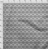 oneOone Cotton Flex Gray Fabric Asian Ikat Craft Projects Decor Fabric Printed By The Yard 40 Inch