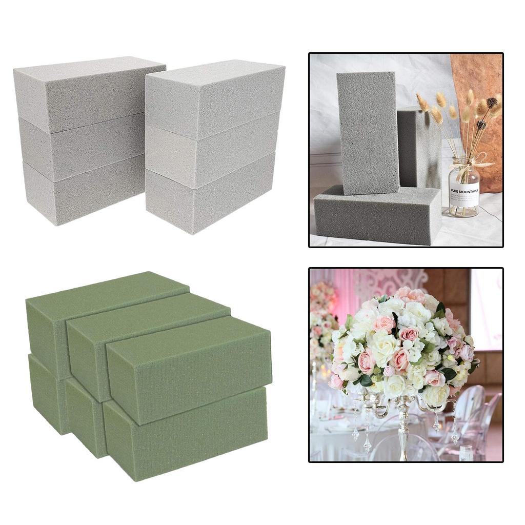 6Pcs Floral Foam Brick Flower Arrangement Foams Mud Party Craft Decorations