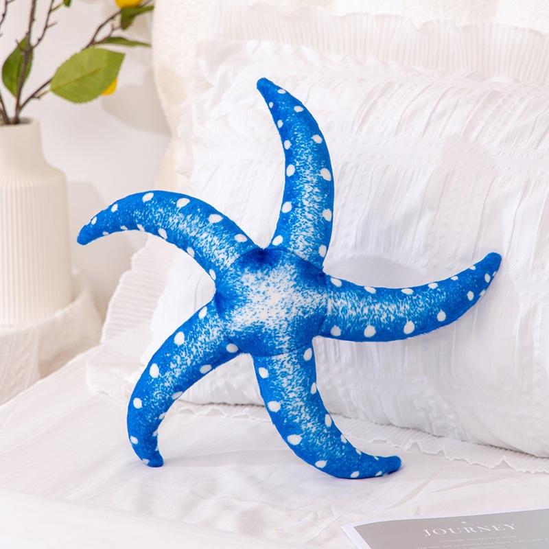 

Имитация морской звезды подушка морская жизнь плюшевая игрушка пятилучевая морская звезда кукла общежитие диван подушка украшения 40cm 0.13kg