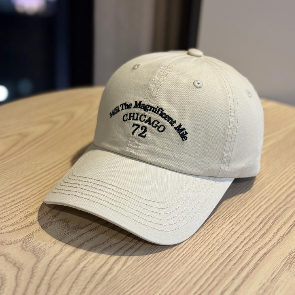 New American Retro Letter Embroidery Deep-fit Soft-top Baseball Cap, Sun Protection, Face-slimming, Versatile Duckbill Cap