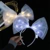 Hair Hoop LED Bow Headband New Year Decoration Glowing Hair Band   LED Light Toy