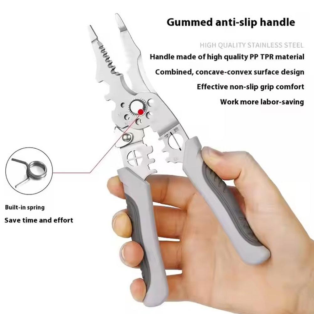Multi Functional Electrician Pliers For Wire Splitting And Stripping Specialized For Electricians