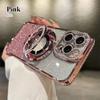 Luxury Soft Silicone Diamond Magsafe Case For iPhone 17 Air Magnetic Stand Holder Glitter For iPhone16 Plus 15 12 13 14 Pro Max Cover