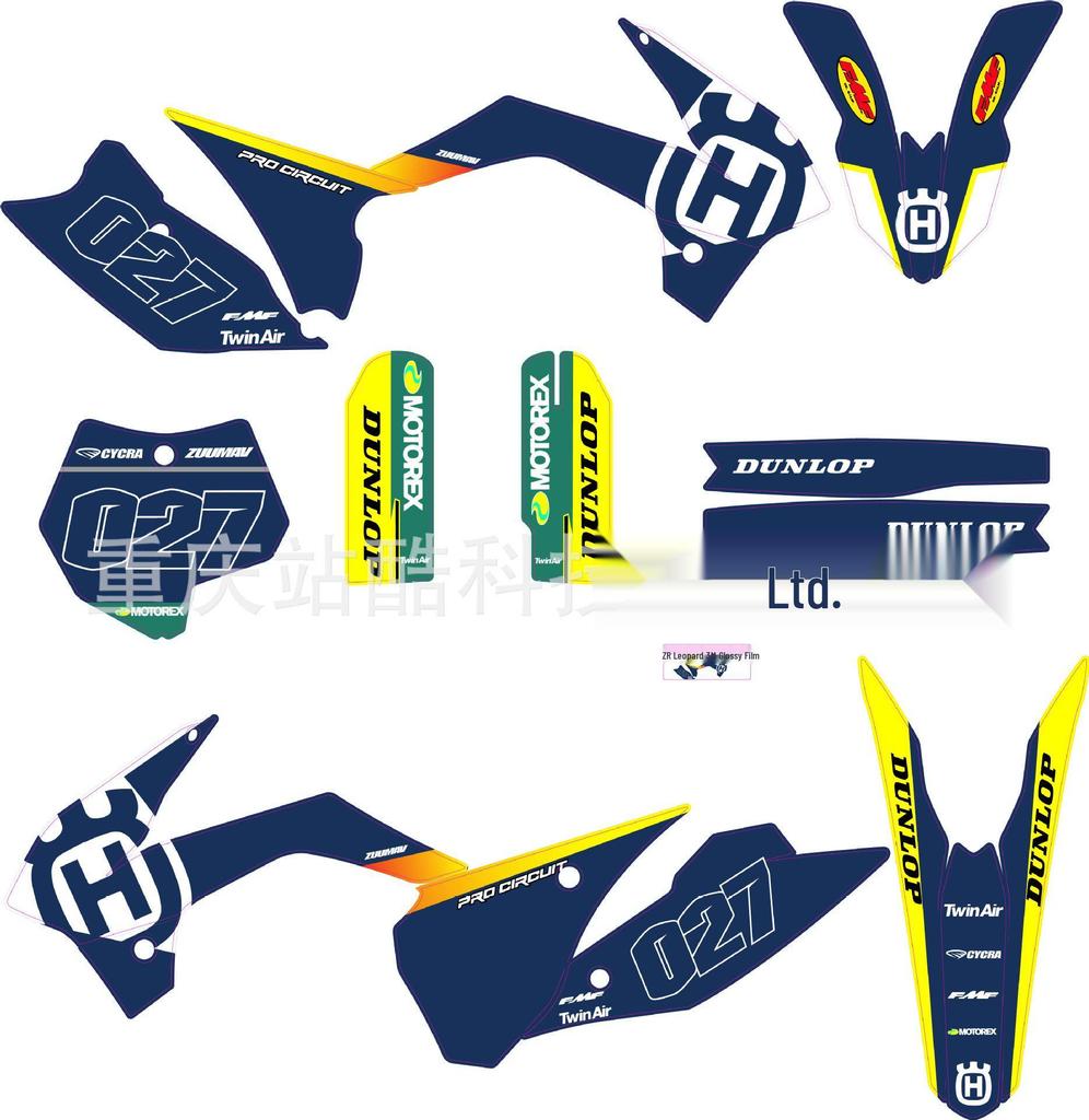 BOSUER Cheetah Hunter N911 Off-Road Motorcycle Decals & Stickers