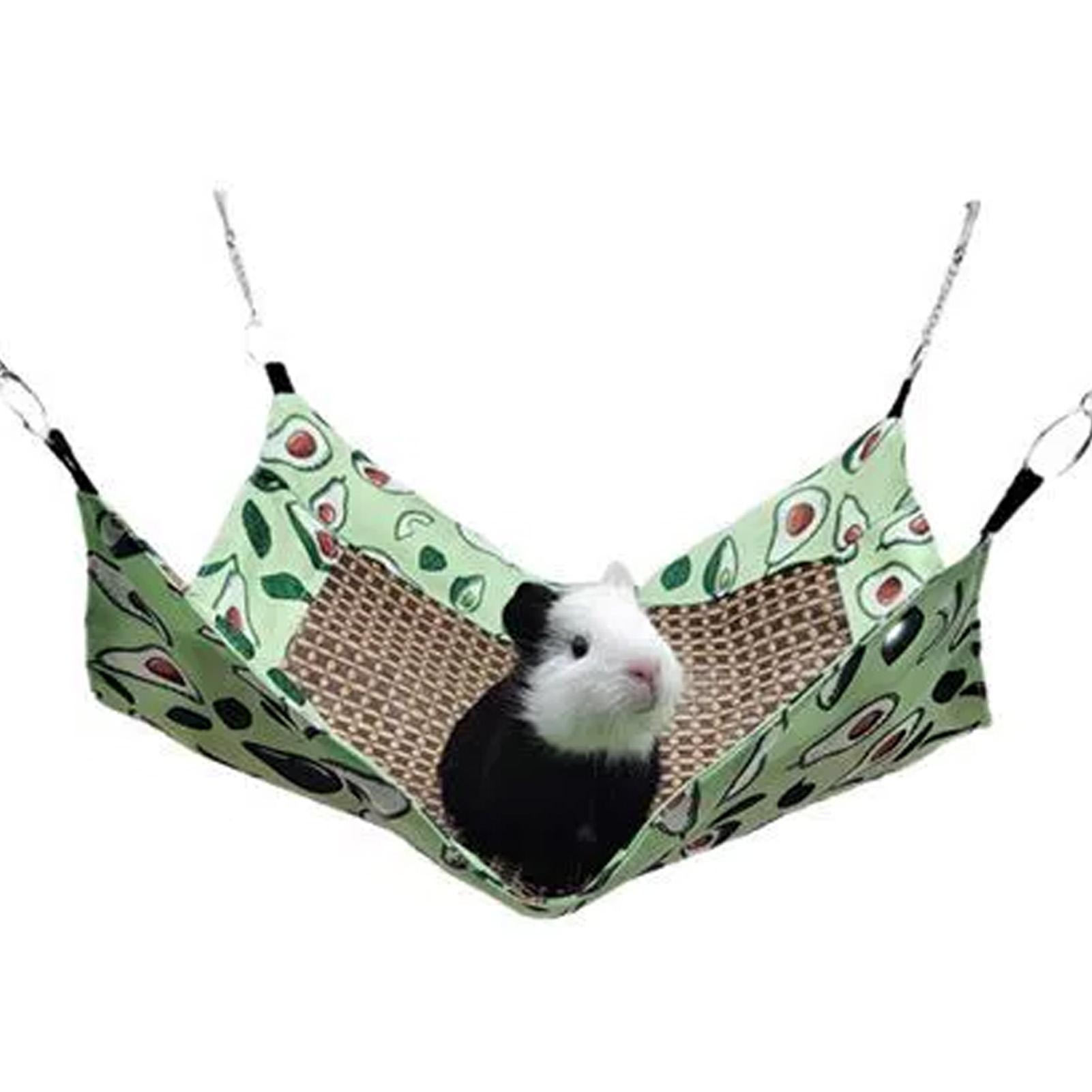 

Small Animal Hammock Cooling Mat Summer Cooling Hamster Hammock for Hamster Cage Guinea Pig Rabbit Chinchilla Rodent