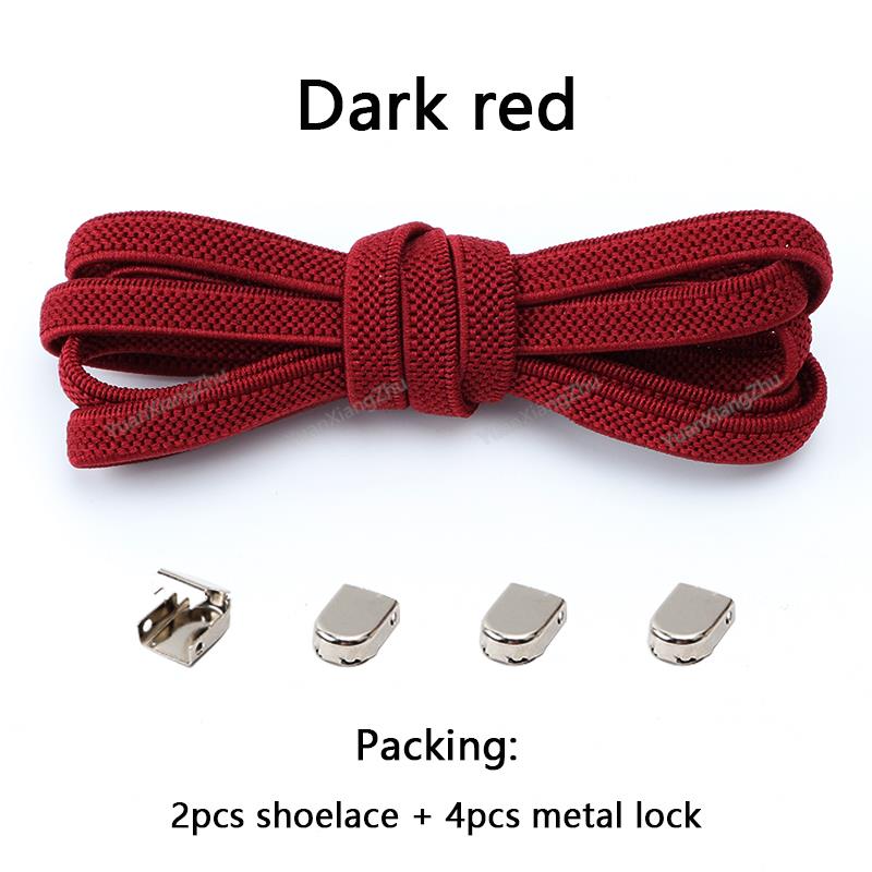 No tie Shoe laces Elastic laces Sneakers Flat Shoelaces without ties Quick Shoelace for Shoes Kids Adult One Size fits All Shoes
