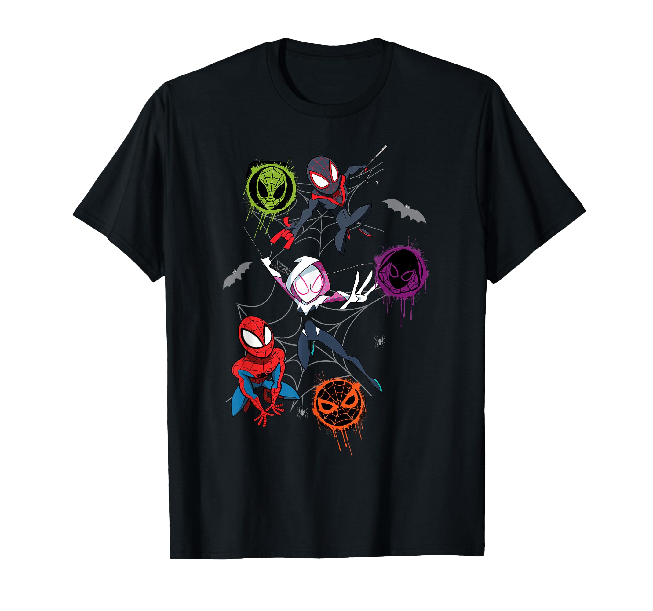 Marvel Spider-Man and Friends in the Spider-Verse Halloween Adventure T-Shirt