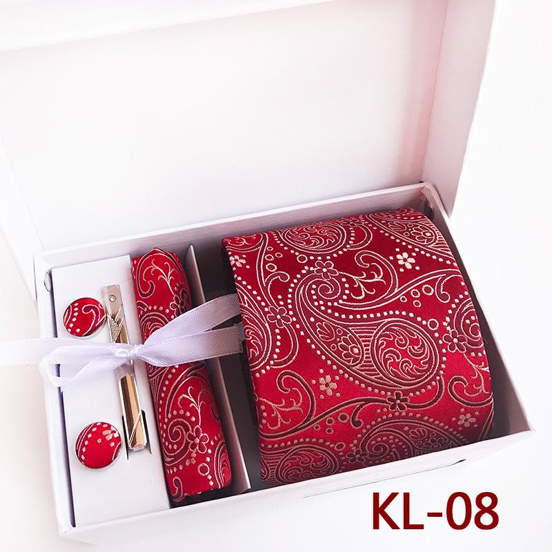 Polyester Business Executive Men'S Tie 6-Piece Gift Box Tie