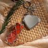 Mini Net Pocket Lipstick Bag Keychain Cherry Lipstick Cover Key Ring  Makeup Storage