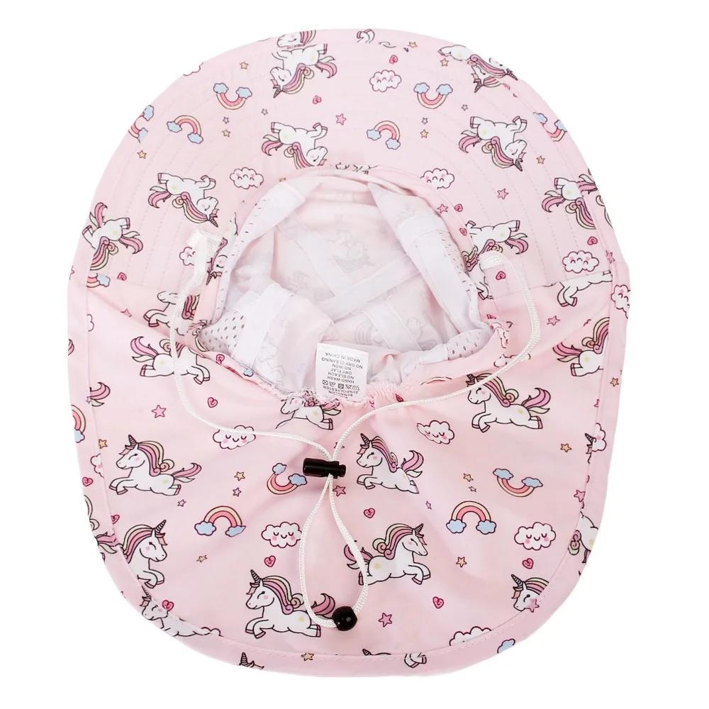 Girls Sun Hat Baby Beach Hats Boys UPF 50+ Kids Summer Protection Cap Toddler Breathable Mesh Wide Sunshade Hat
