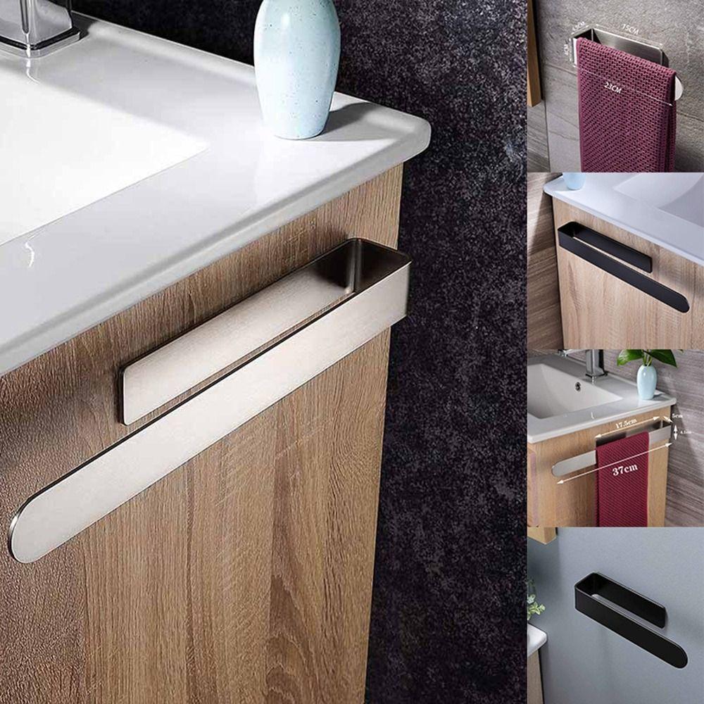 

Self Adhesive Bathroom Accessories Kitchen No Drilling Paper Holder Towel Bar Towel Rack Towel Ring 37CM