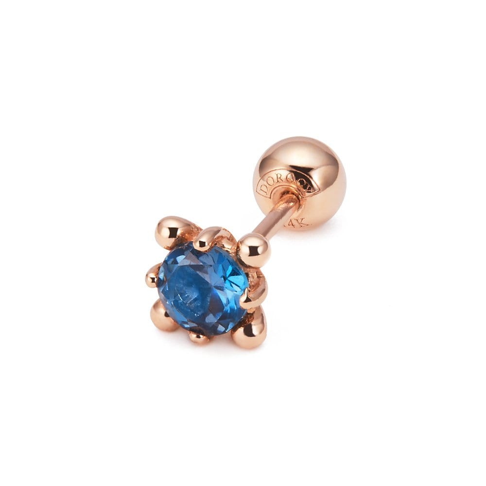 [Dorocy] 14K Citrine Piercing_Natural London Blue Topaz