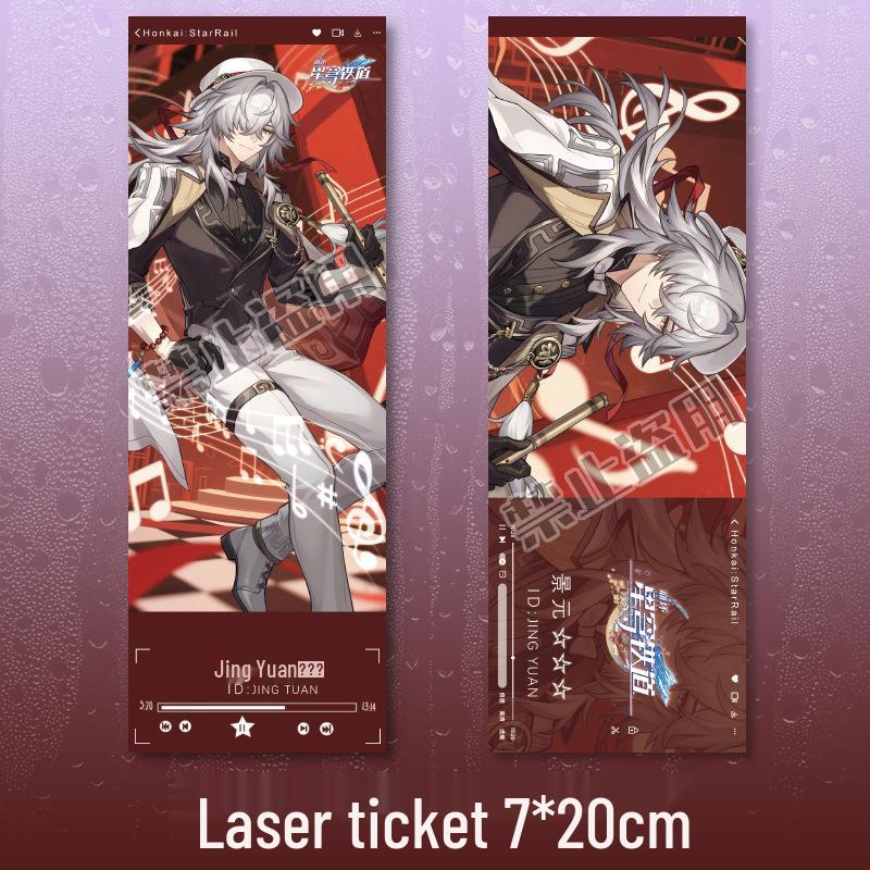 Honkai: Star Rail Anime Bookmark & Card Set – Herta, Xia, Die, Jing Yuan, Yelan