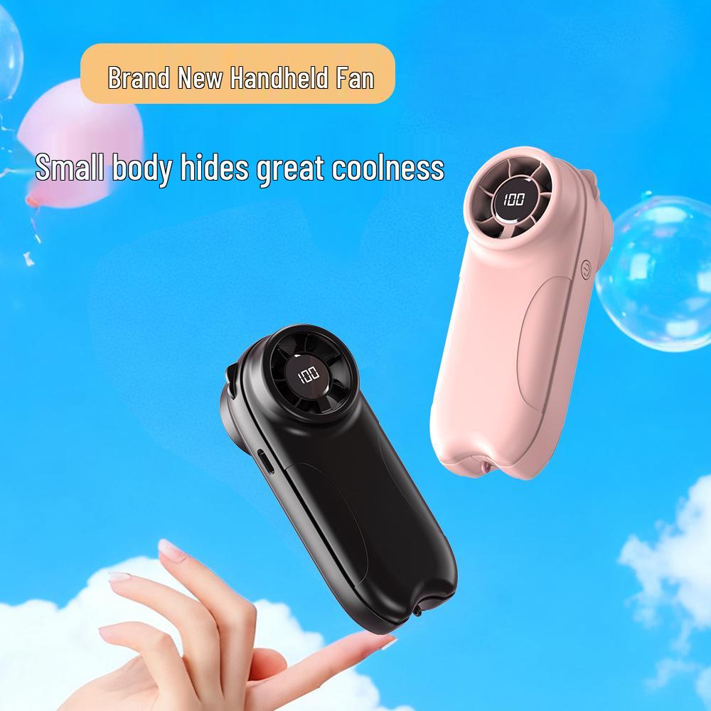 Portable High-Speed Neck-Hanging Mini Fan – Long-Lasting, Strong Wind, Desktop Turbine Design