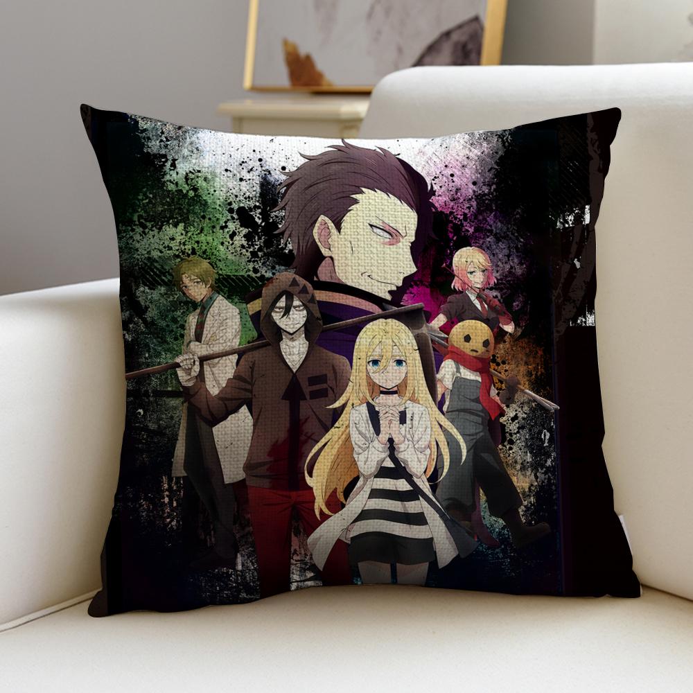 Dark AAngels of DeathS Cushion Cover Breathable and skinfriendly linen pillowcase square removable and washable cushion
