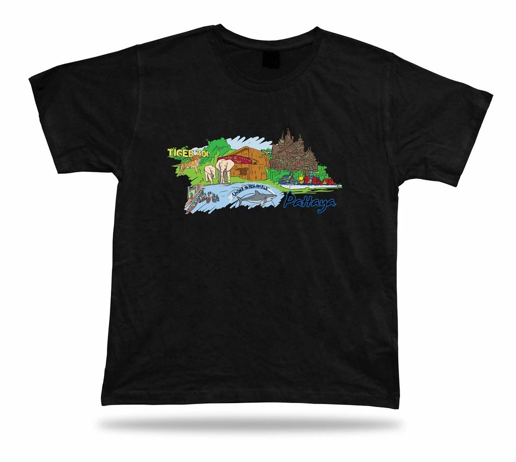 Pattaya Sanctuary of Truth Floating Market Amazone Waterpark tshirt tee apparel
