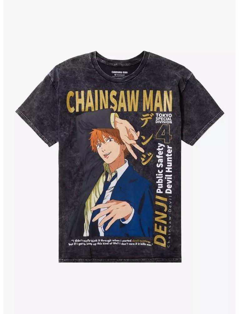 

chainsaw man anime t shirt, chainsaw man true form, denji, pochita lot XL