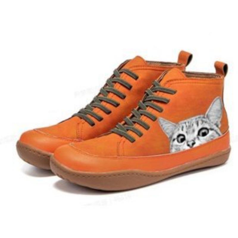 Rint T Series Oot Print Cat, Comfortable Large Size Flat Boots