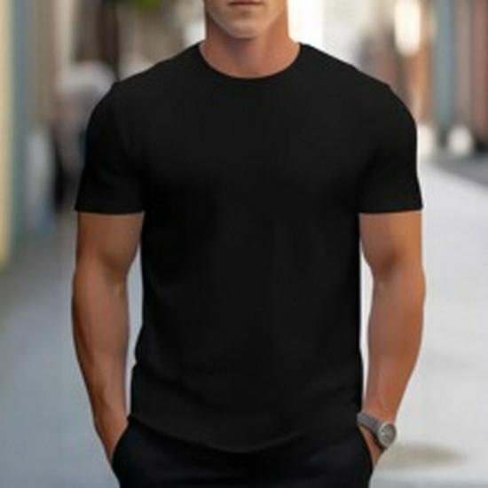 Men's 2024 Lapel Half-Sleeve Polo: Fashionable, Casual, Business-Ready T-Shirt