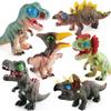 Dinosaur Model with Sound Realistic Stress Relief Soft Rubber Squeeze Dinosaur Figure Collection Model Birthday Gift
