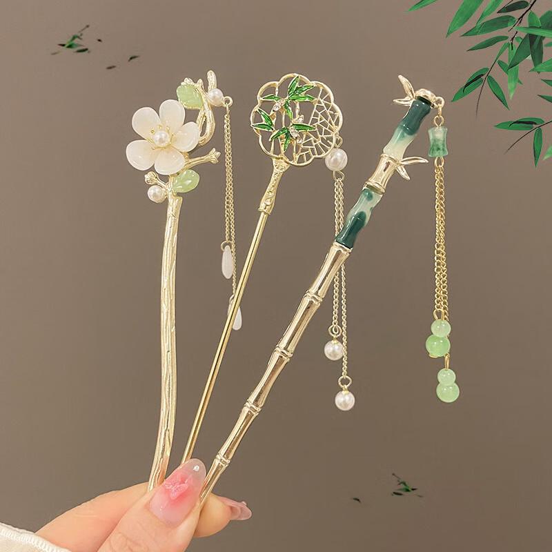 Ancient Style Hairpin Set - 6 Pieces