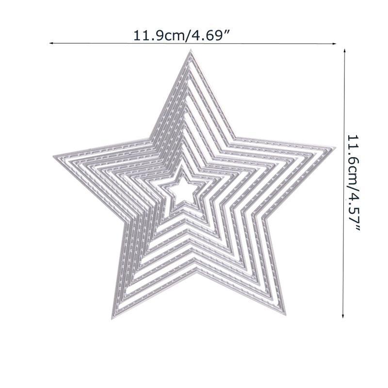 Stars Metal DIY Cutting Dies Stencil Scrapbook Card Album Paper Embossing Craft