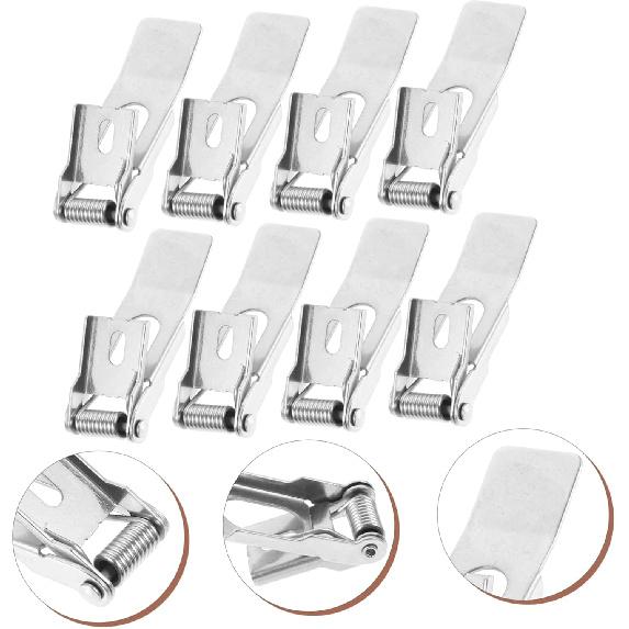 8pcs Spring Clip Retaining Clips for Recessed Lighting Fixed Clip for Panel Lamp Durable Light Securing Clamps Compatible Lamp Accessories for