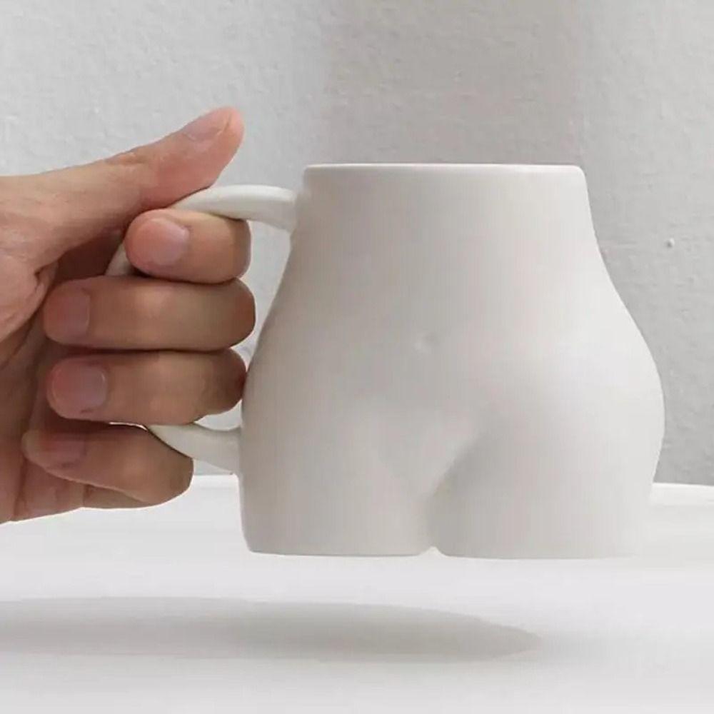 Butt Body Shape Coffee Mug Porcelain 3D Water Cup Milk Cup Ceramic Mug  School/Office