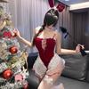 Erotic lingerie set Christmas erotic battle robe cute bunny girl velvet seduction suspender bodysuit