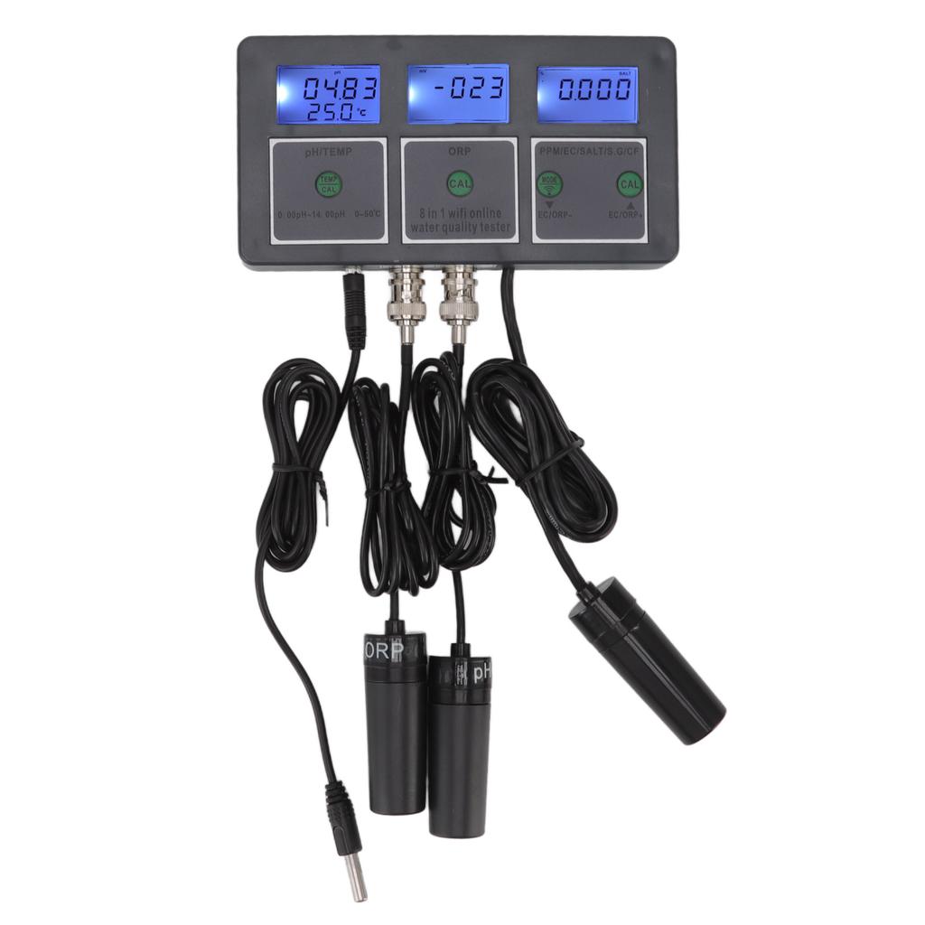 Water Quality Tester 8 In 1 Online Monitoring PH Detector Hydroponic Culturewith Monitoring