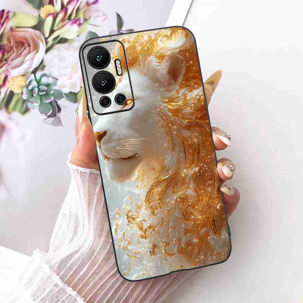 For Infinix Hot 12 Case 2022 Animal Painted Cover Soft Silicone Phone Case For Infinix Hot 12 Hot12 X6817 X6817B Shell