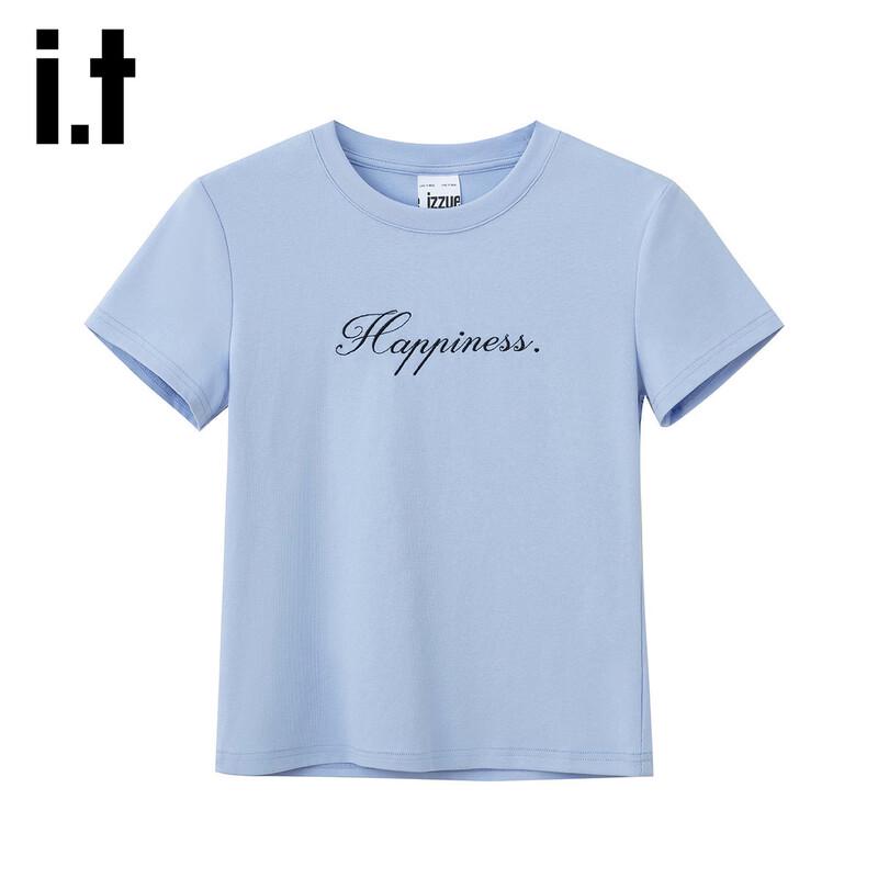 Izzueit Women s Embroidered Short Sleeve T-Shirt S