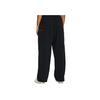 Under Armour Solid Color Elastic Waist Straight Leg Knit Sports Pants Women Pants Black 1382740-001