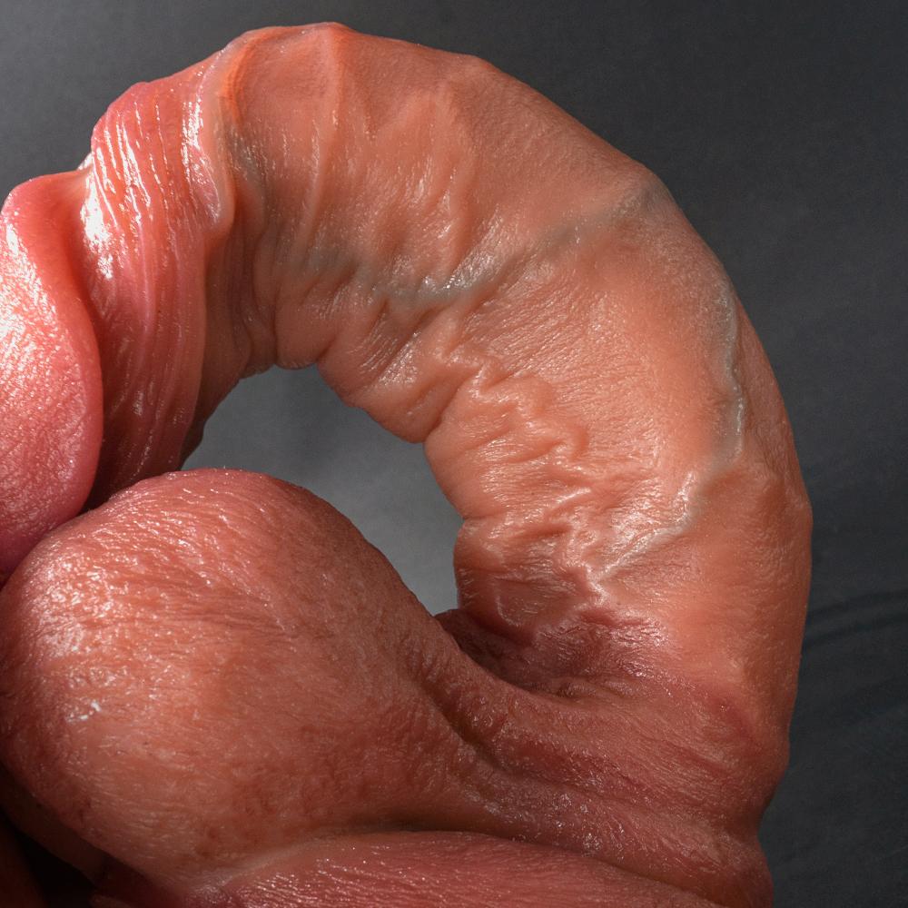 Skin Color Meat King Pro Double Liquid Silicone Artificial Penis Makeup Female Masturbator Thick Long Vacation Penis Adult Sexual Supplies