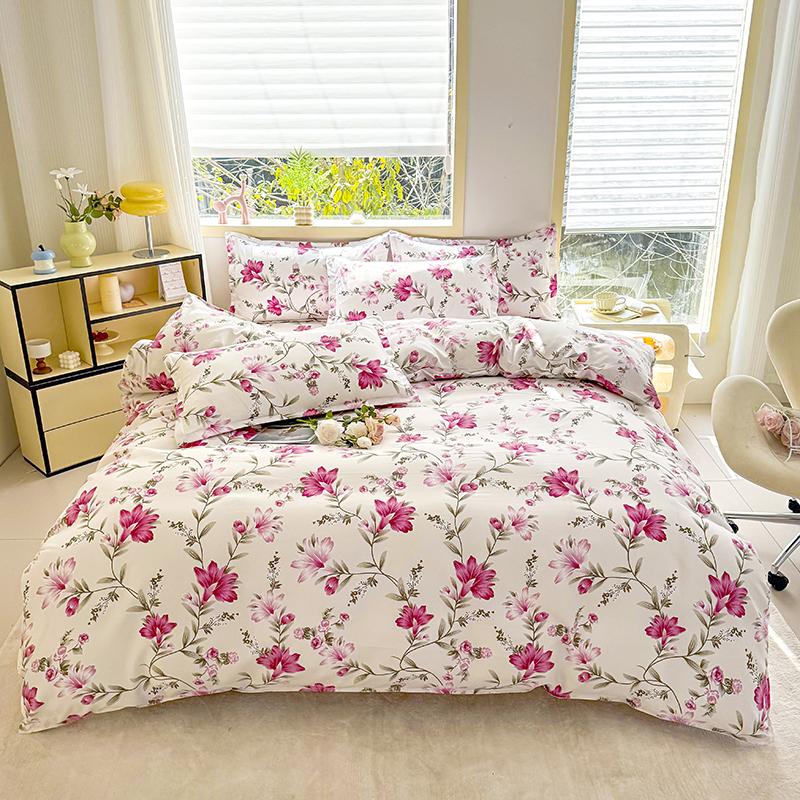 

Набивной трехпредметный комплект, один пододеяльник и пара наволочек (без ведущего), подходит для спален, отелей 150x200cm