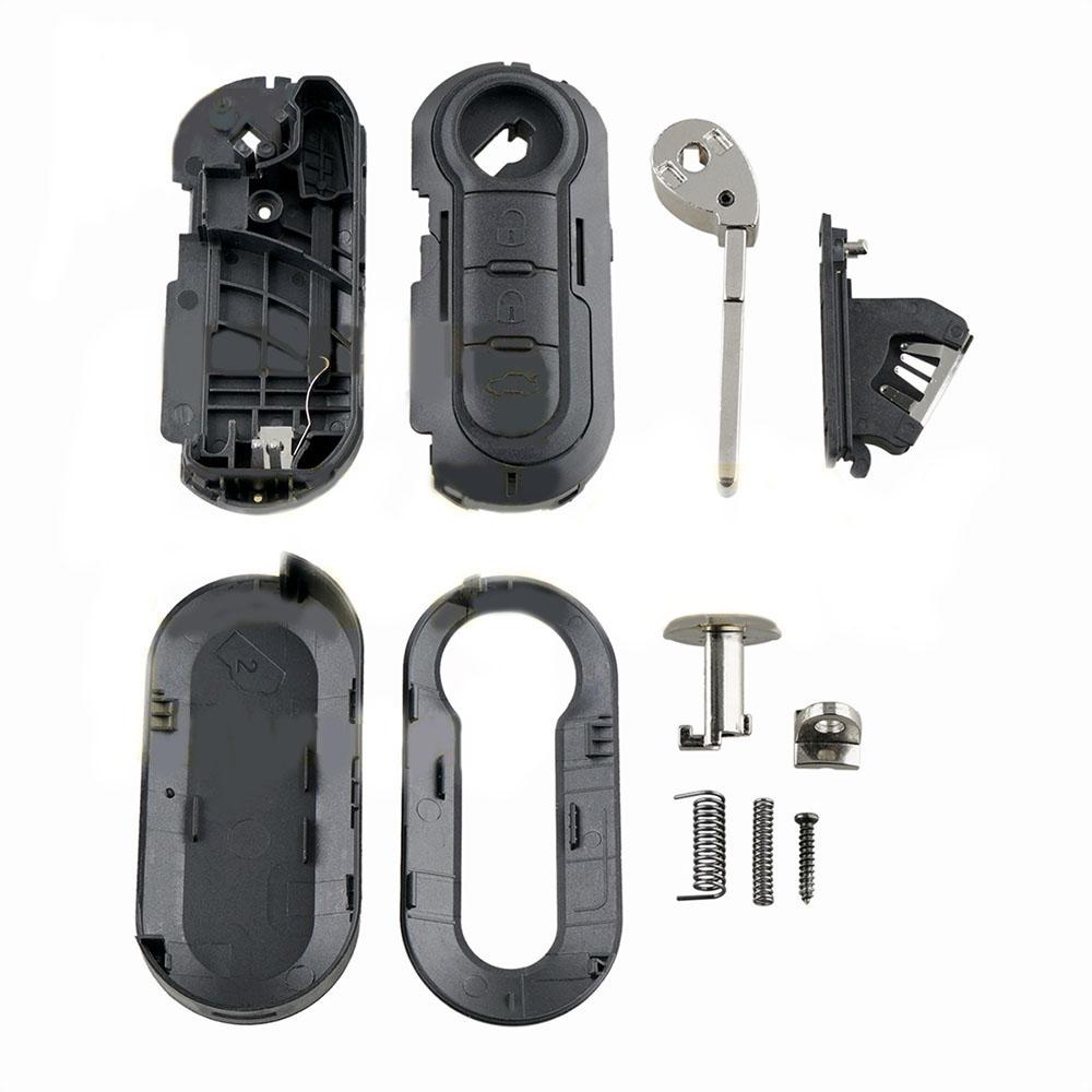 Folding Key Case Shell SIP22 Blade for FIAT 500 Punto Fiorino