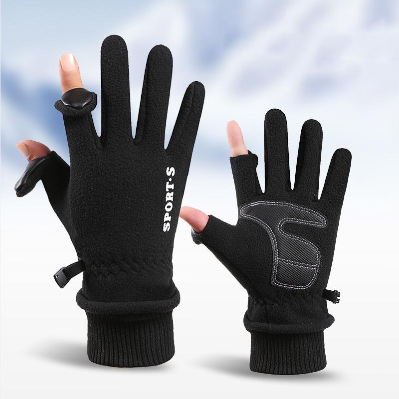 Winter Gloves Women Men Ski Gloves Fleece- Lined Thermal Warm Touchscreen Fingers Gloves Waterproof Cycling Gloves