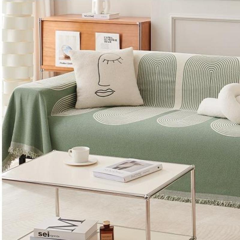 

Цельный деревянный чехол для дивана в стиле Instagram, современный чехол для диванной подушки, одеяло, простой и универсальный чехол для дивана на все сезоны 180*130cm