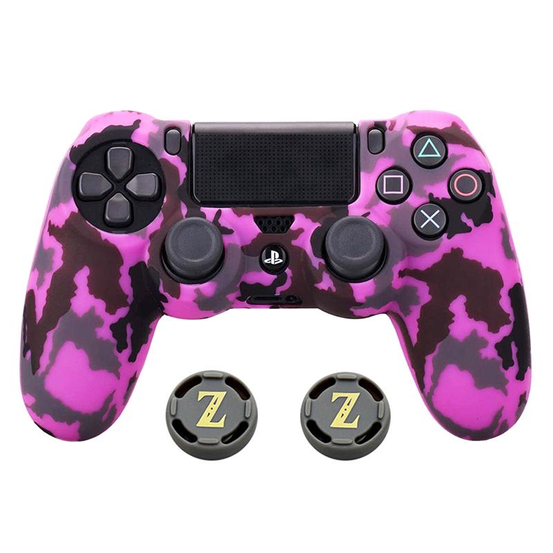 Camouflage Silicone Rubber Gel Skin for Sony Ps4 Slim/pro Controller Cover Protective Case for Ps4 Wireless Controller Accessory