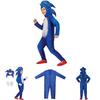 Sonic Cosplay Costume Jumpsuit For Kids Halloween Role Play