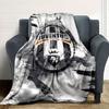 Anime Attack On Titan Eren Mikasa Cartoon Flannel Blanket,Warm and Cozy Soft Throw Blanket for Home Bedroom Bed Sofa Cover Kids
