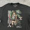 Ripple Junction Attack On Titan T-Shirt Mens Size XL Black Captain Levi Graphic