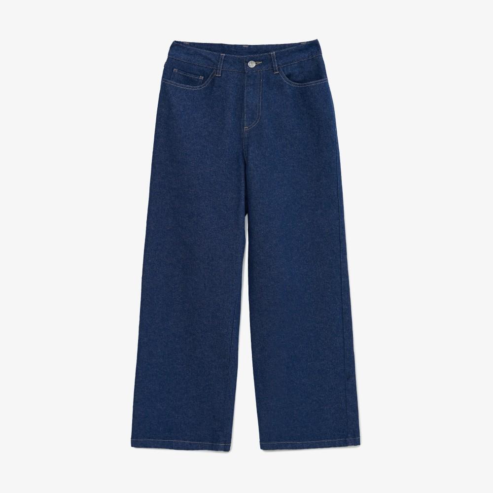 Lacoste Women's Semi-Wide Casual Denim Pants HF608E-55N36L