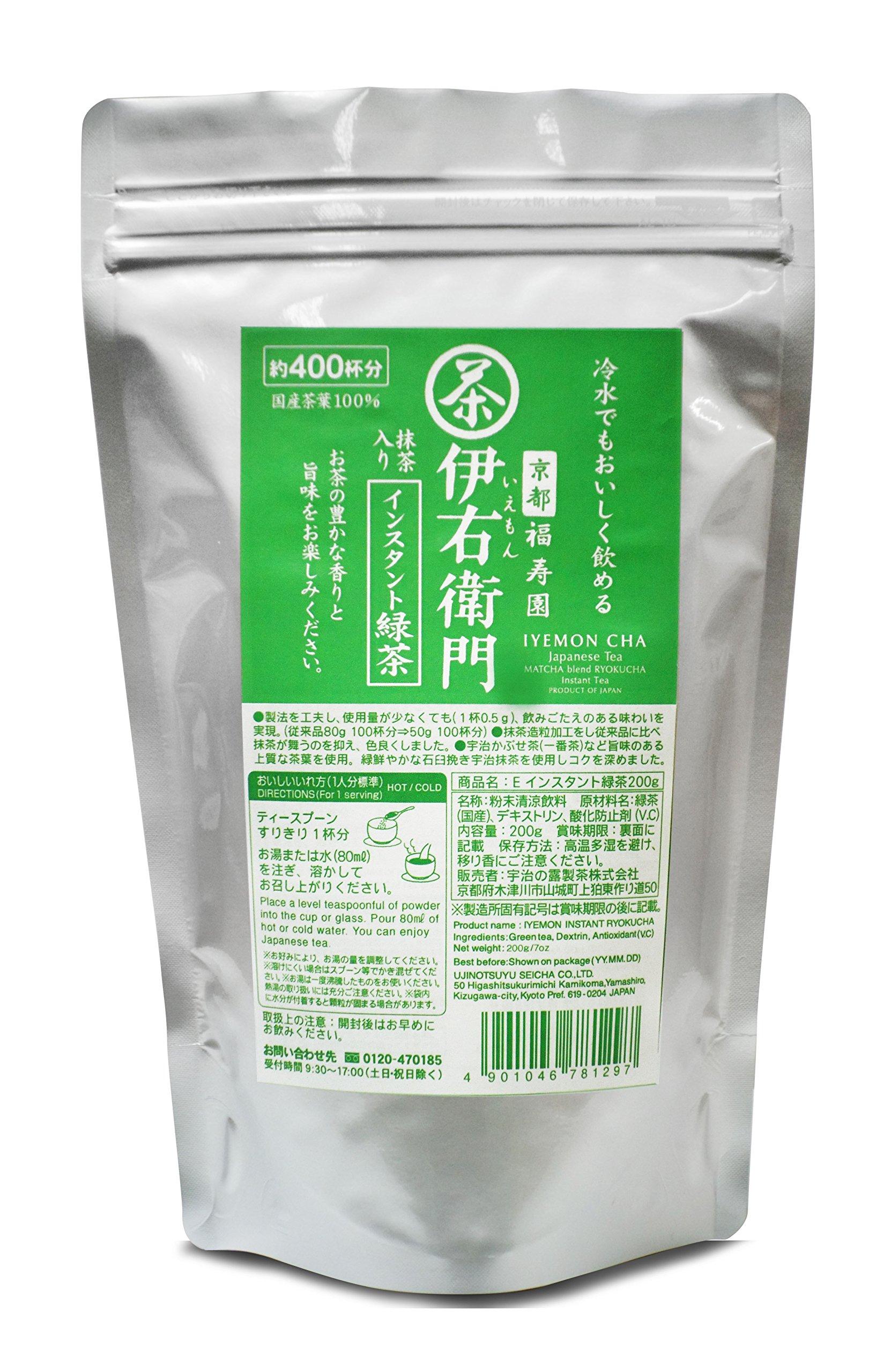 

Uji no Tsuyu Iyemon Instant Green Tea 200g 400 (approx. cups)