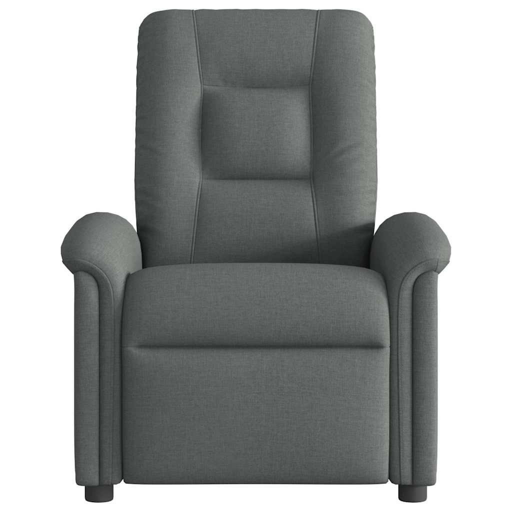Foldable Massage Armchair, Electric, Dark Grey, Fabric